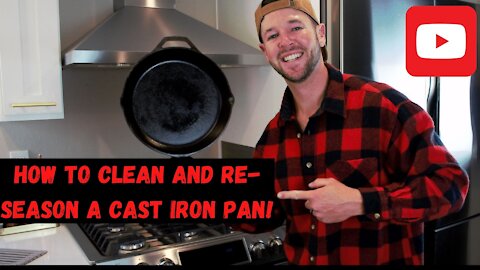 How to CLEAN and RE SEASON your CAST IRON PAN!