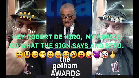 Trump Expletive By De Niro Gets Censored. 😀😃😄😁😆😅😂🤣😝🤪😈🤡🖕