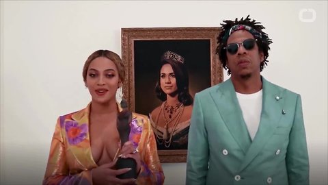 Beyoncé And Jay-Z' "Bow Down' To Meghan Markle Portrait At BRIT Awards