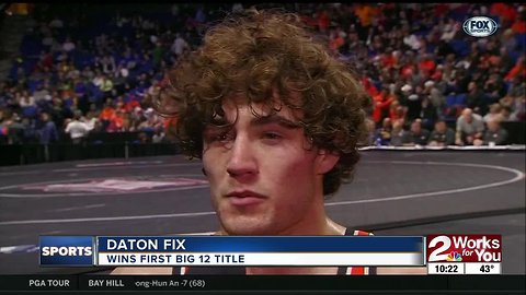 Daton Fix Wins 1st Big 12 Title, OSU Wins 7th Straight