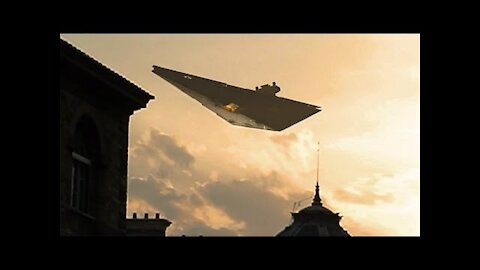 Star wars imperial star destroyer Caught On Camera over Paris - France - August 2015 - FULL HD Video