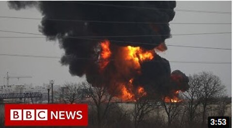 Russia accuses Ukraine of rocket attack on oil depot in Russia - BBC News