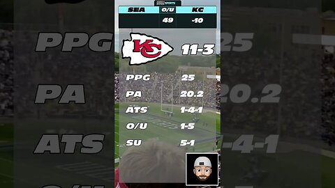 NFL 60 Second Predictions Seahawks v Chiefs Week 16