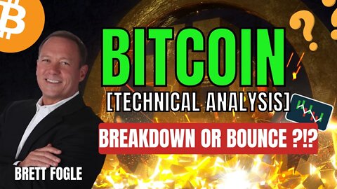 BITCOIN BREAKDOWN OR BOUNCE?!? Weekly Crypto Market T/A With Brett Fogle