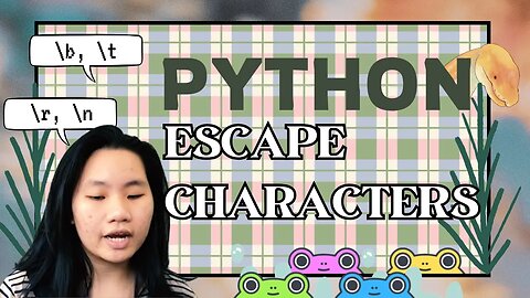 Study Python with Tinateach : Escaping Characters