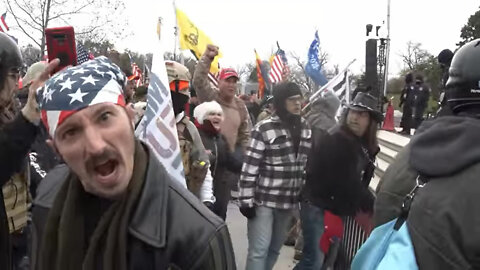 Proud Boys and Ray Epps Storm the Capitol (West Side)