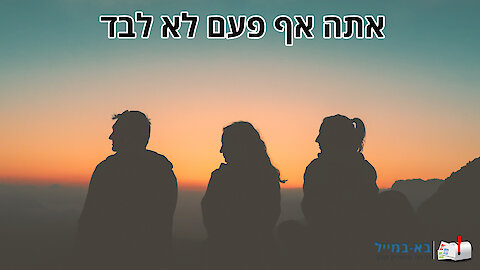 אתם אף פעם לא לבד - משל מרגש