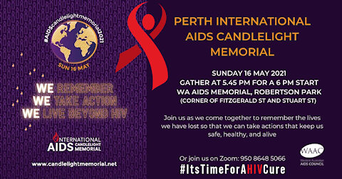 Perth International AIDS CandleLight Memorial 2021