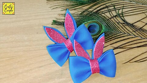 Beautiful hair clips with Foam sheet|Reuse old hair clips@craftycouple1