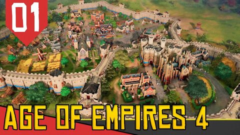 Construindo o REINO do REI GUILHERME - Age of Empires 4 #01 [Conhecendo o Jogo Gameplay PT-BR]