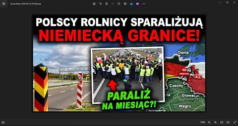 WŚCIEKLI ROLNICY ZABLOKUJĄ GRANICE Z NIEMCAMI! - nowa blokada