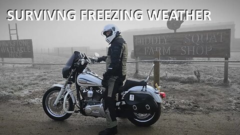 Riding Motorcycles in SNOW, Freezing FOG, & ICE. The Last Ride of the Winter Wolf.