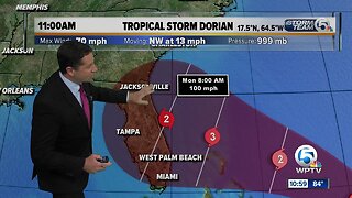 Wednesday 11 a.m. Update: Dorian could become Category 3 hurricane