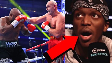 KSI'S RINGSIDE REACTION TO TYSON FURY VS DEREK CHISORA