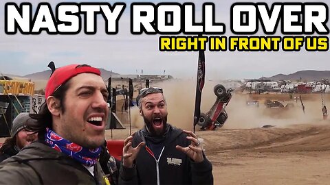 What went wrong!? Driver tumbles through finish line 😳Toyota Crawler Rock session!