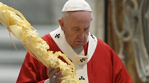 Pope Francis Leads Palm Sunday Mass In Empty Church Due To Coronavirus