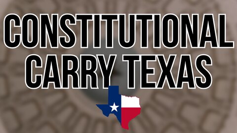 Carrying a Handgun Under Texas Constitutional Carry