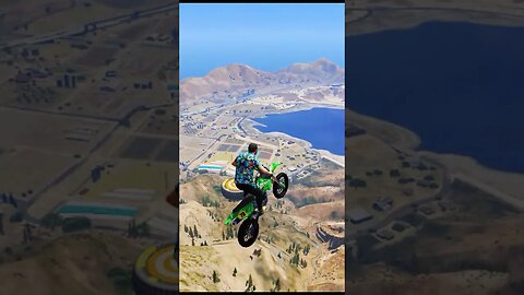 The Most INSANE Stunts On Mount Chiliad - GTA 5! #Shorts | TAFFY GAMING