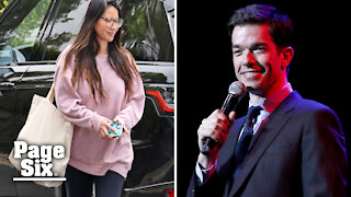 Olivia Munn spotted leaving John Mulaney's house