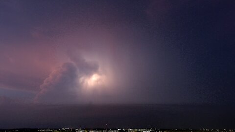 Watching a Thunderstorm with a Drone - Timelapse