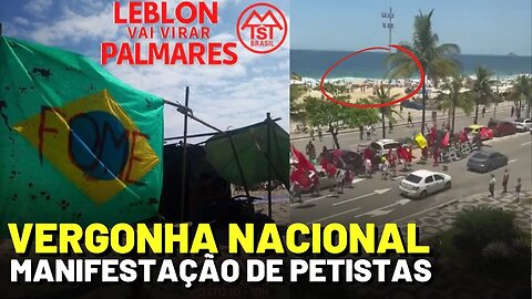 PETISTAS SAIRAM AS RUAS HOJE PARA UMA GRANDE MANIFESTAÇÃO NA PRAIA DO LEBLON NO RIO