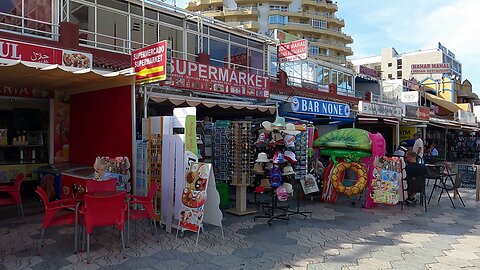 nighttime in benalmadena malaga in may 2024