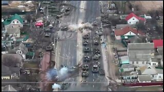 Ukrainian Tanks Push Back Russian Tanks Trying To Enter A Suburb