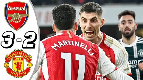 Arsenal vs Manchester United 3-1 - All Goals & Highlights - 2024 #arsenal