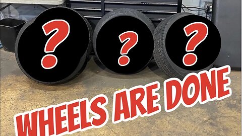 Getting Challenger Wheels back from Powder coating -Tire stickers