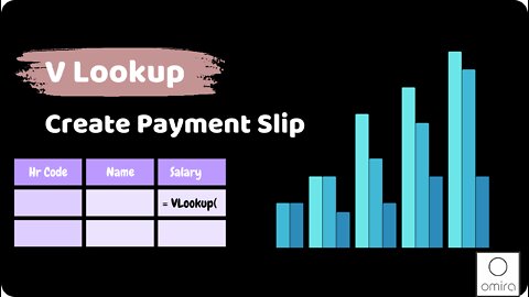 Create a payment slip using Excel Vlookup function