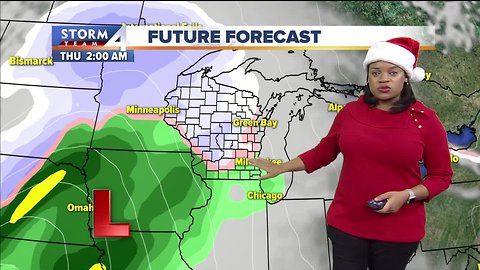 Dusting of snow possible for Christmas Day