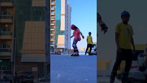 Skating Class for Kids in Dubai 🛼🇦🇪 #skateweaver #indian #skater #learntoskate #funkids