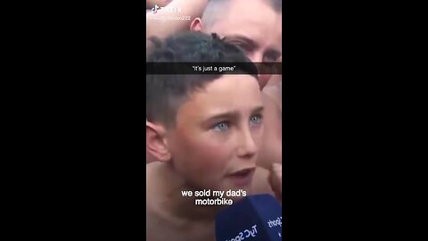 Boca fan little boy sell his PlayStation