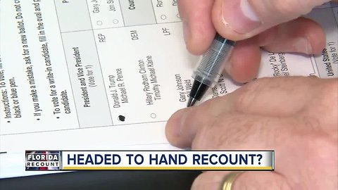 Florida counties face deadline to wrap up machine recounts on Thursday, could be headed to hand recount