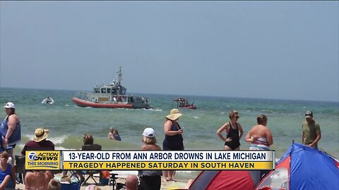 13-year-old from Ann Arbor drowns in Lake Michigan