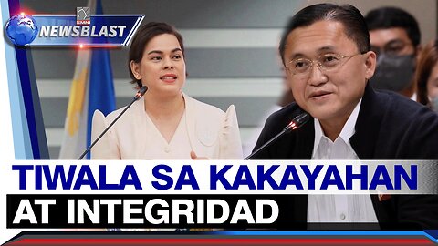 Sen. Bong Go, tiwala sa kakayahan at integridad ni VP Sara Duterte