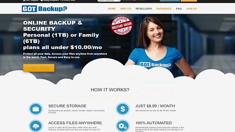 GOTBACKUP: Product Review Online Backup & Security