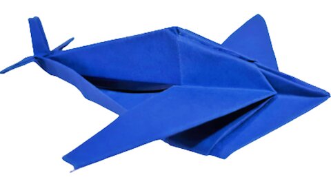 Blue paper plane/Avion de papel azul/Avião azul de papel