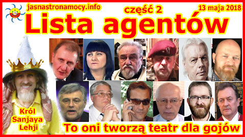 Lista agentów! To oni tworzą teatr dla gojów - część 2!