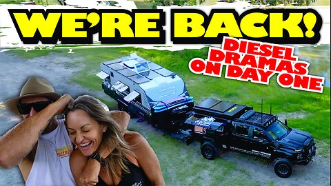 BRISBANE TO COLLARENEBRI | DIESEL & WHEEL DILEMMAS | STUNNING RIVERSIDE FREE CAMP | ROMANTIC FAIL