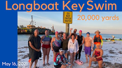 LONGBOAT KEY MARATHON SWIM, SARASOTA, 11+ miles