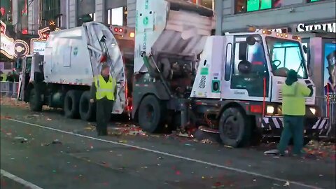 How Times Square in NYC is cleaned up after all the New Year’s celebrations.