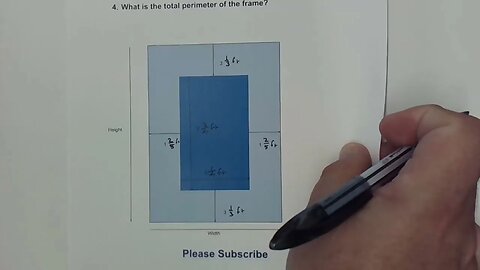 Finding A Perimeter With Fractions Part 1