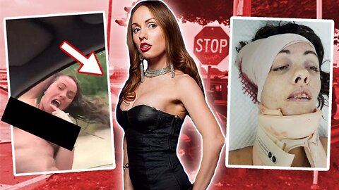 *GRAPHIC* Topless Woman Kills Herself By Hitting Street Sign & Films Her Own Death