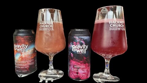 Gravity Well Brewing Company double Smoothie Sour Beer 5.5% & Endymion 7.0% 440ml cans UK Craft beer