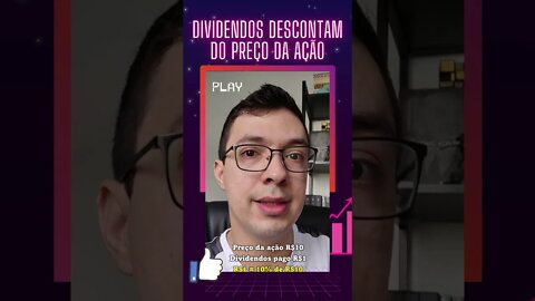 O DIVIDENDO É DESCONTADO DO PREÇO DA AÇÃO - COMO FUNCIONA O PAGAMENTO DE DIVIDENDOS? #Shorts