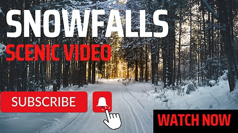 SNOWFALLS| An amazing scenic video with relaxing music sounds.| Nature Relaxing Video