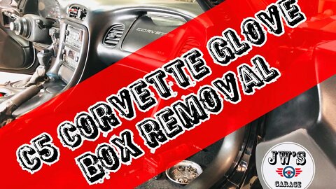 C5 Corvette Glove Box Removal