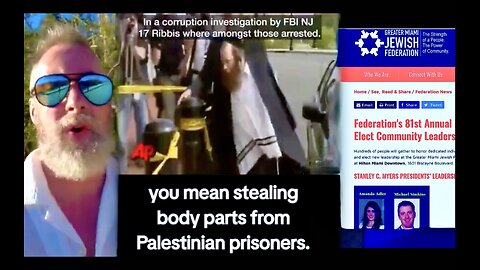 Dollar Vigilante Michael Simkins Miami E11even FTX Expose Jews Stealing Body Parts From Palestinians