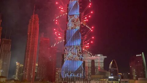 Happy New Year 2022 Celebration | Amazing Fireworks From Burj Khalifa Dubai 4K #foryou